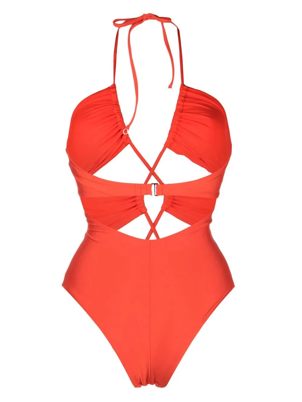 Cut-Out Plunging V-Neck Swimsuit