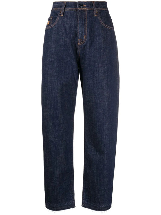 Straight-Leg Denim Jeans