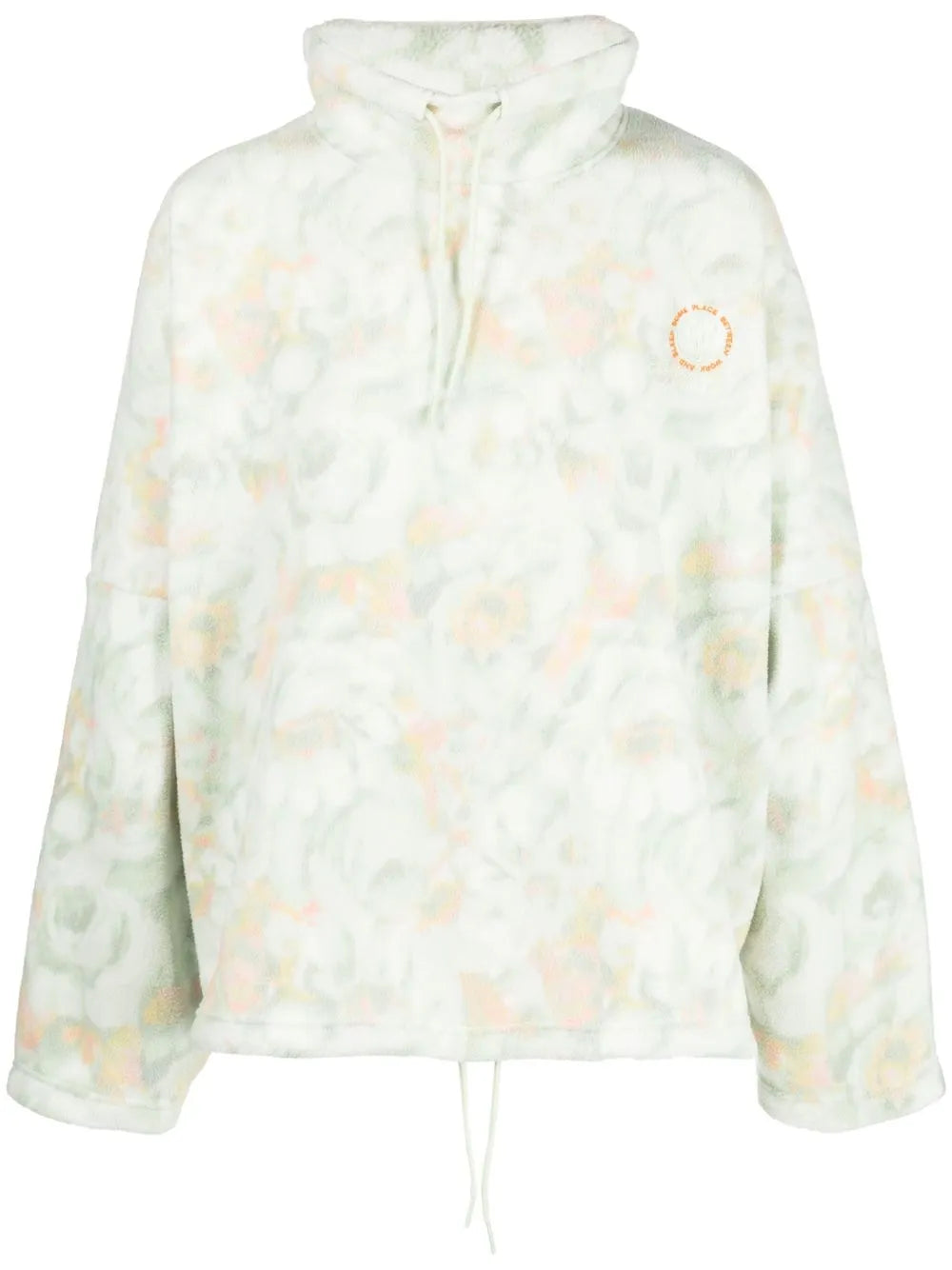 Floral-Print Fleece Jumper