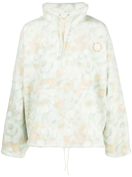Floral-Print Fleece Jumper