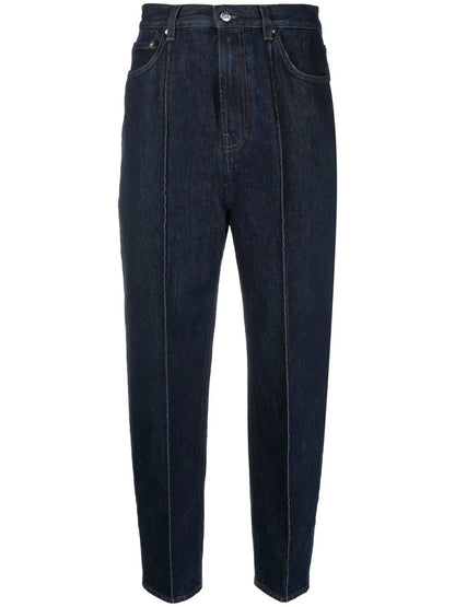High-Waist Cropped Jeans