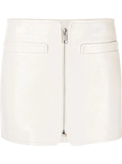 Swallow Vinyl Mini Skirt