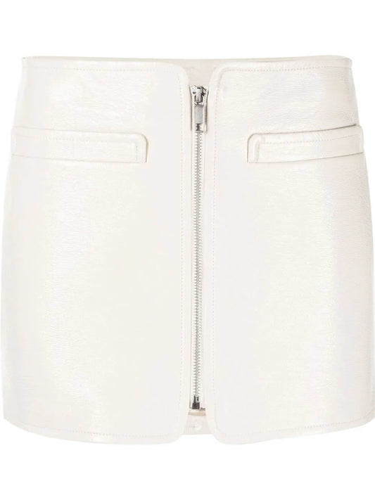 Swallow Vinyl Mini Skirt