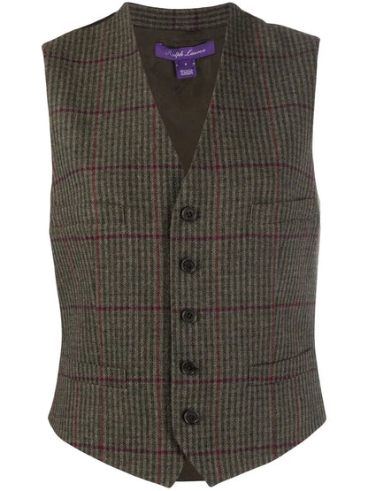 Jaiden Check-Pattern Waistcoat