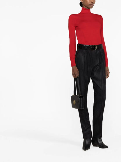 High-Waisted Tailored Trousers