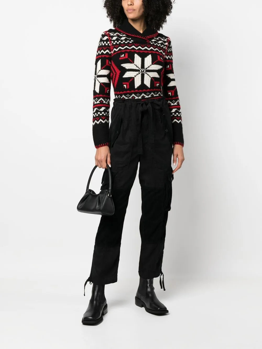 Intarsia-Knit Cashmere Jumper