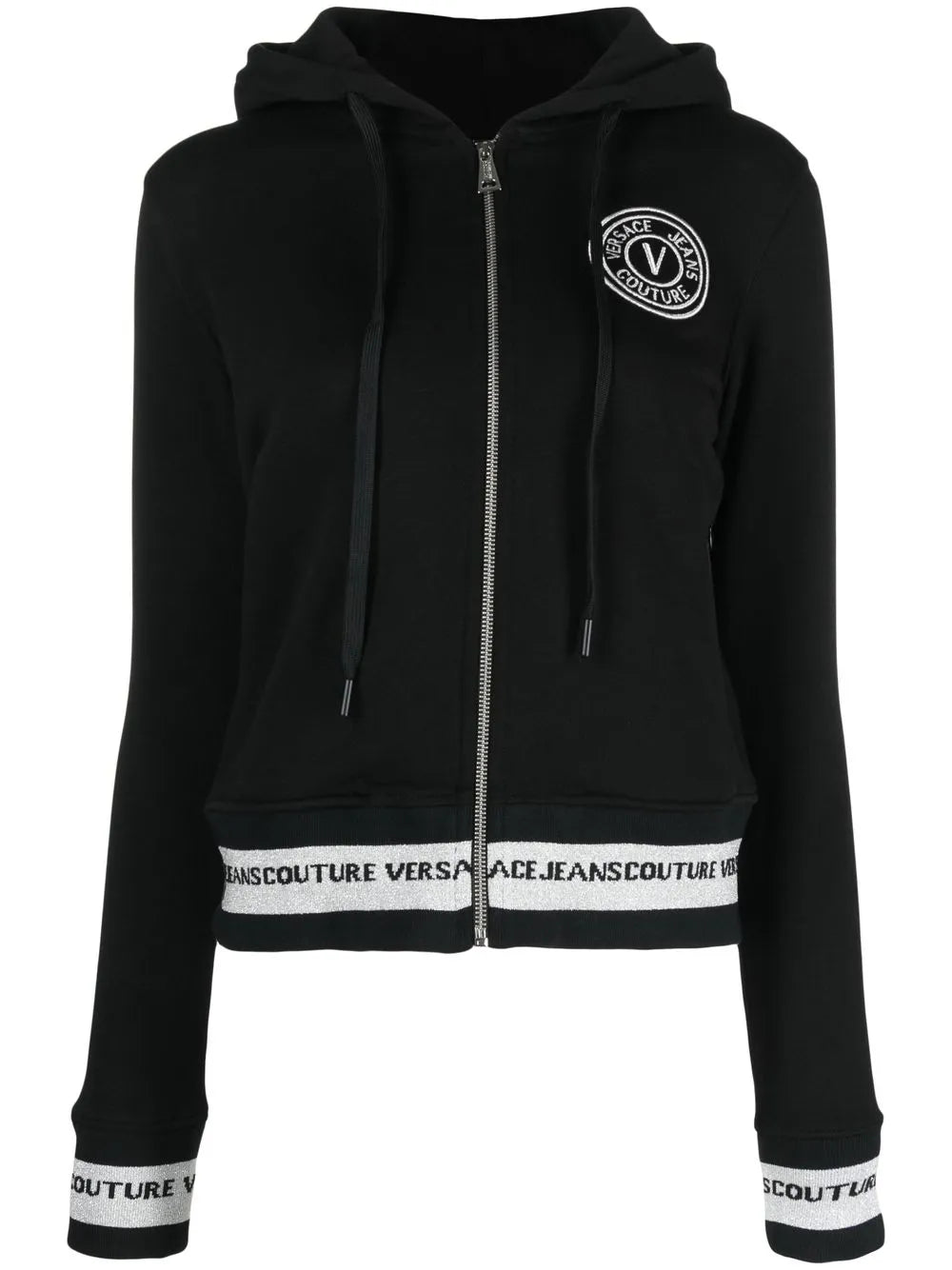 Logo-Embroidered Zip-Up Hoodie