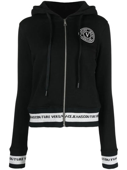 Logo-Embroidered Zip-Up Hoodie