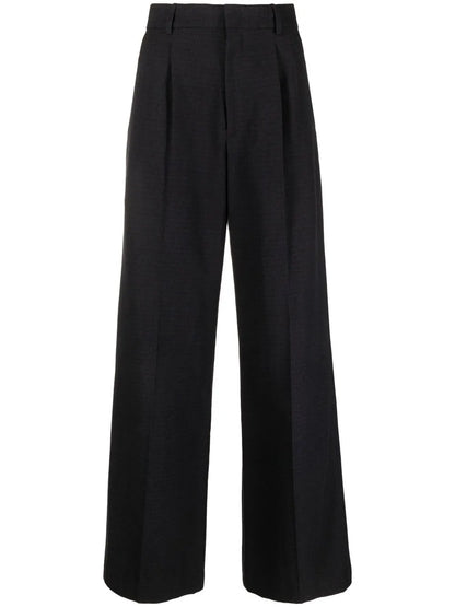 High-Waisted Wide-Leg Trousers
