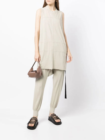 Panelled Crew-Neck Tank Top
