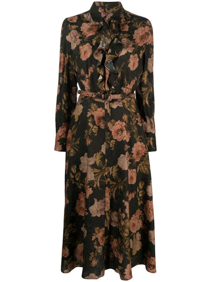 Blakye Floral-Print Shirt Dress