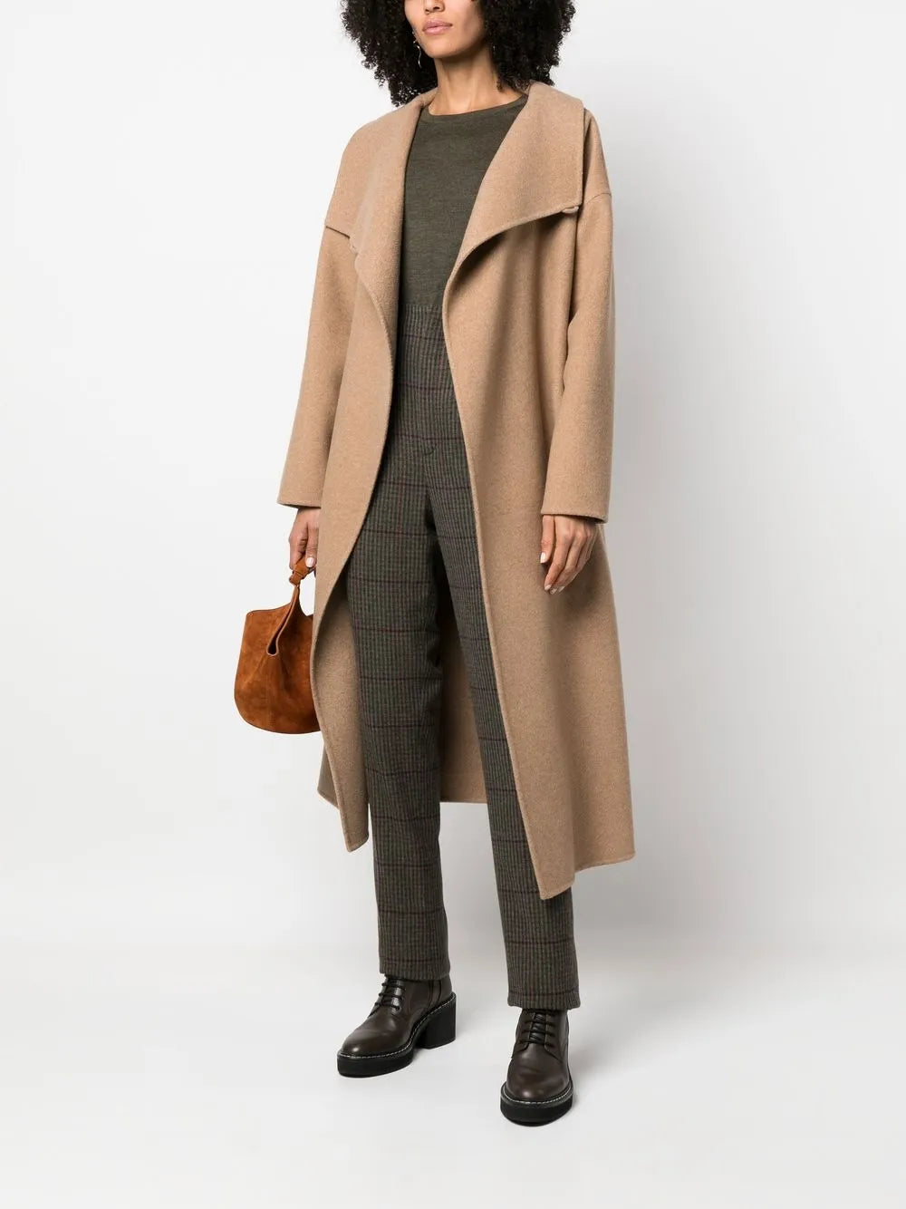 Alisanne Checked Tapered-Leg Trousers