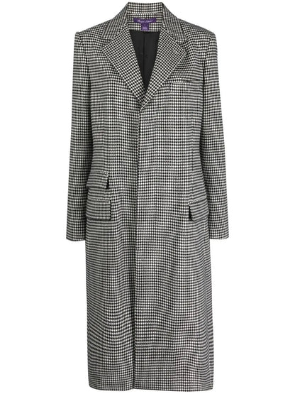 Wells Houndstooth Wool Coat