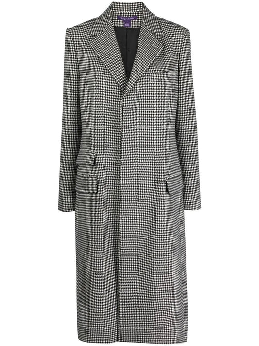 Wells Houndstooth Wool Coat