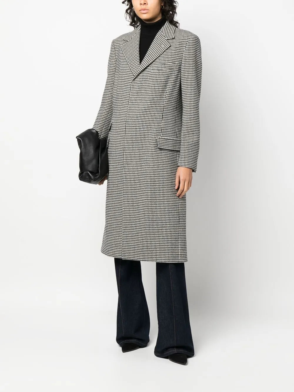 Wells Houndstooth Wool Coat