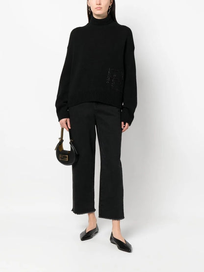Logo-Embellished Turtleneck Jumper