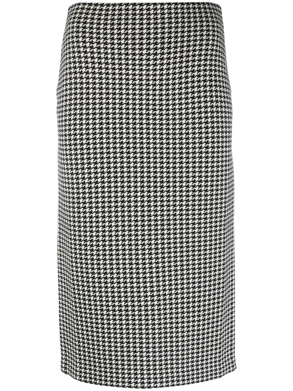 Houndstooth Pencil Skirt