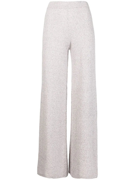High-Waist Knitted Trousers