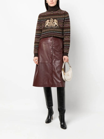 Fair-Isle Knit Logo-Embroidered Jumper