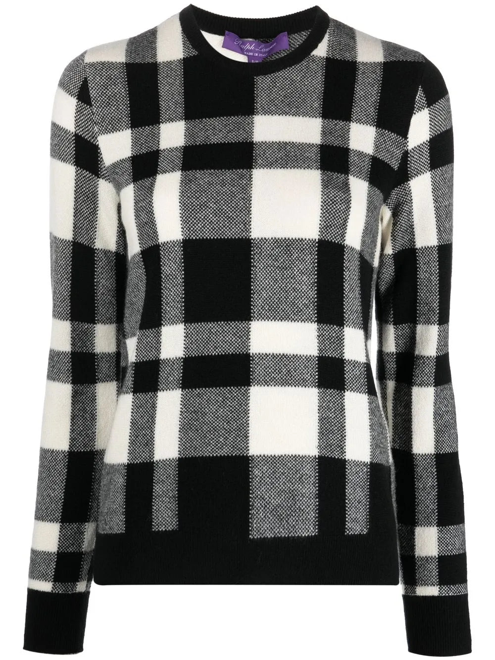 Houndstooth V-Neck Jumper