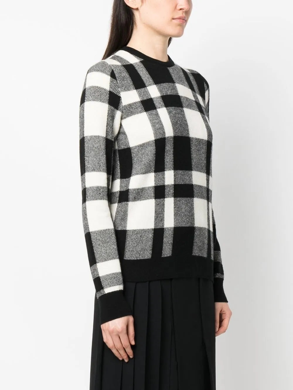 Houndstooth V-Neck Jumper