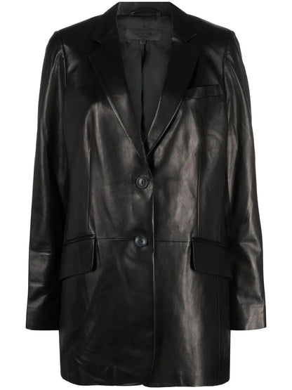 Lambskin Single-Breasted Blazer