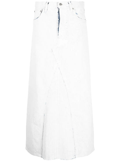 High-Waisted Denim Skirt
