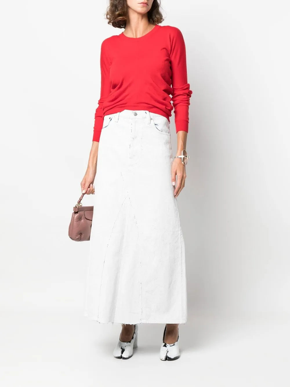 High-Waisted Denim Skirt