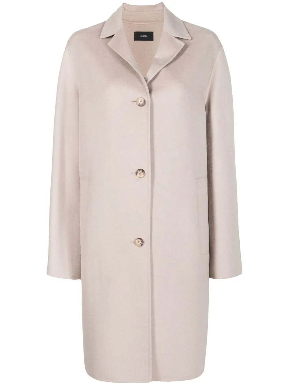 Single-Breasted Wool-Silk Coat