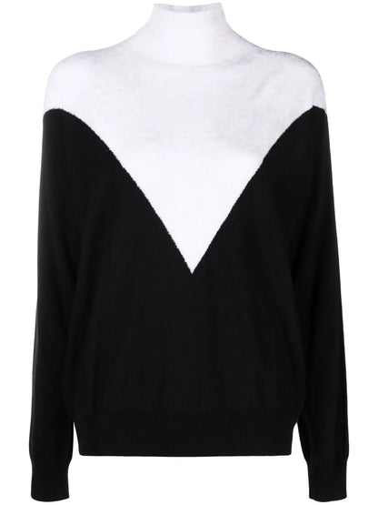 Two-Tone Knitted Jumper