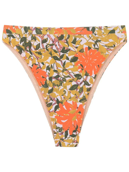 Floral-Print Bikini Bottoms
