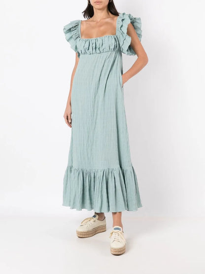 Square-Neck Maxi Dress
