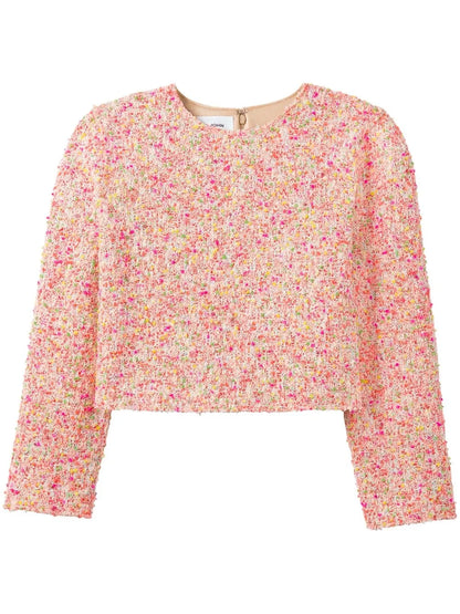 Novelty Textured Tweed Top