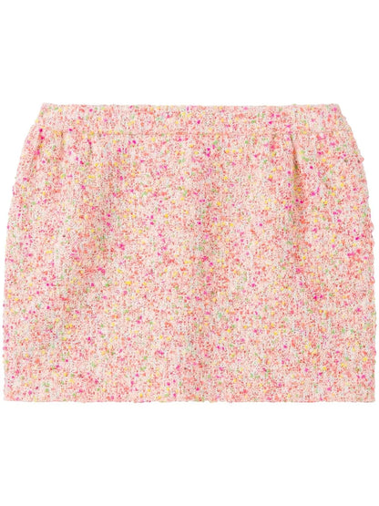 Bonded Novelty Tweed Skirt