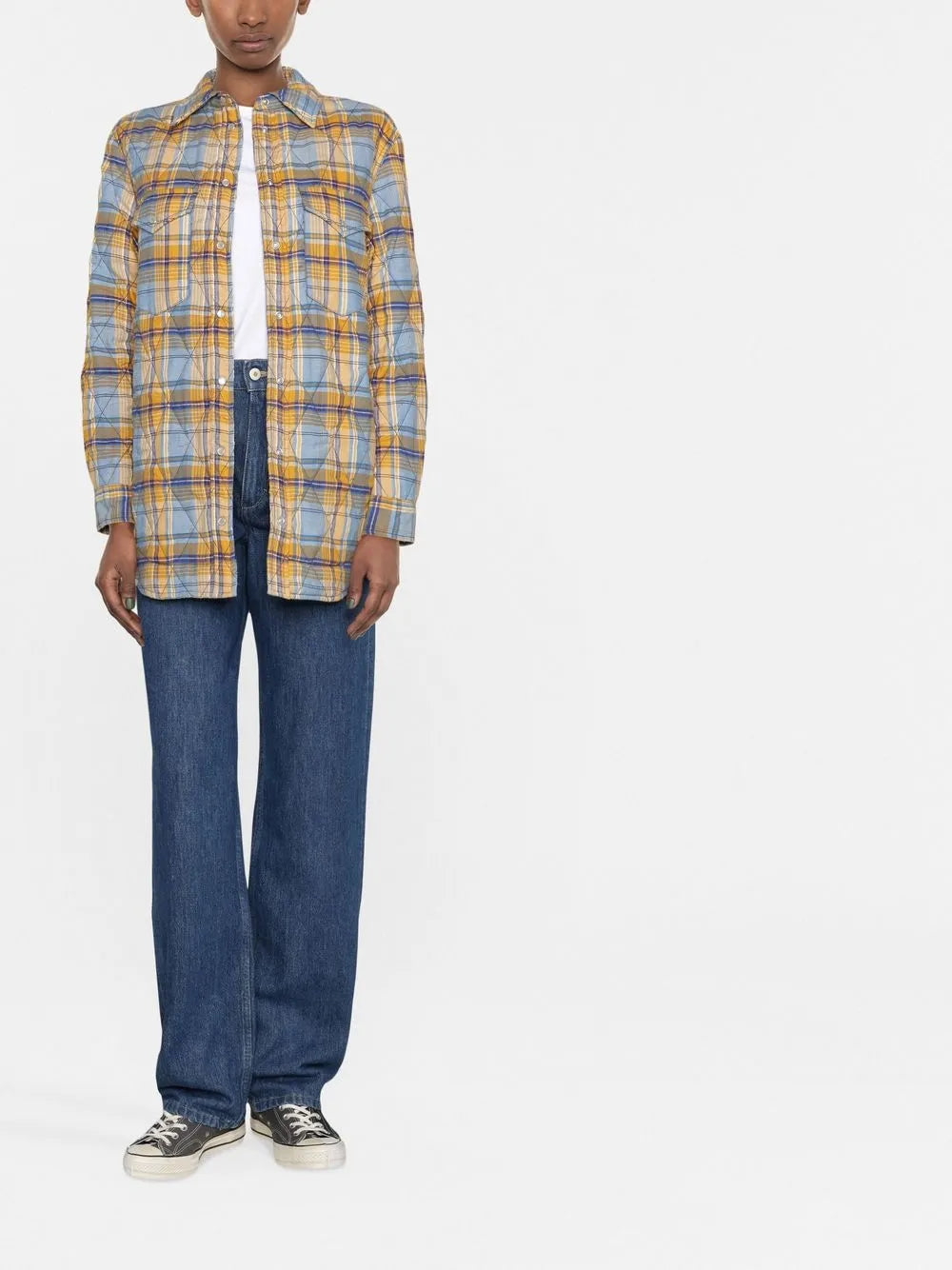 Padded Check Shirt Jacket