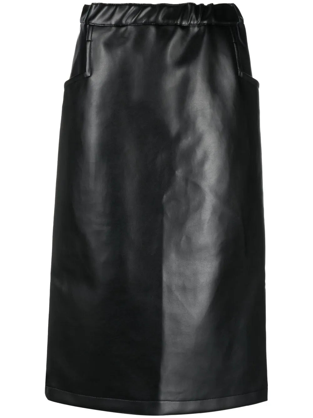 High-Waisted Faux Leather Skirt