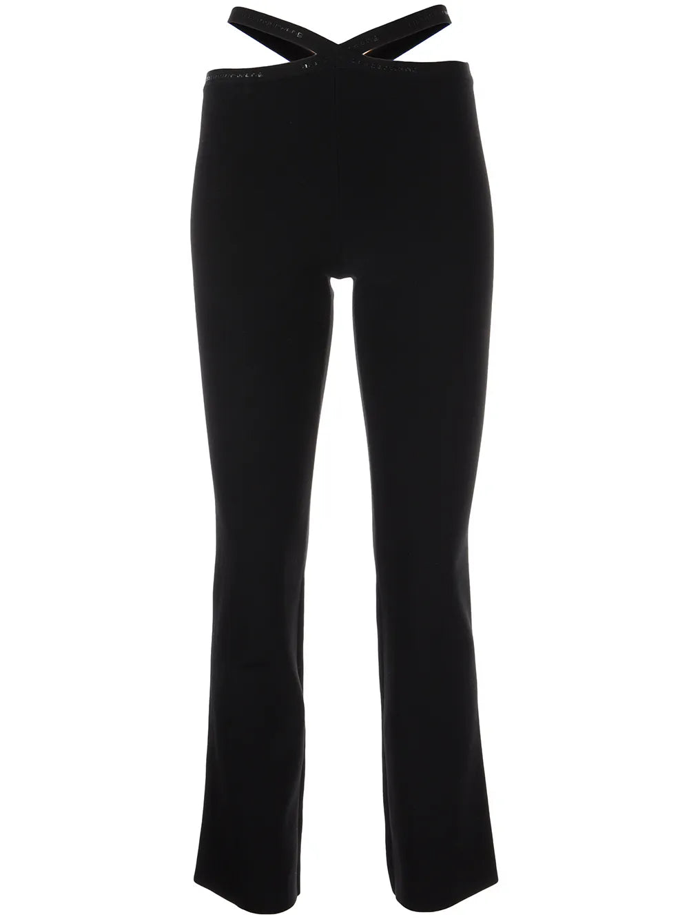 Criss-Cross Logo-Trim Leggings