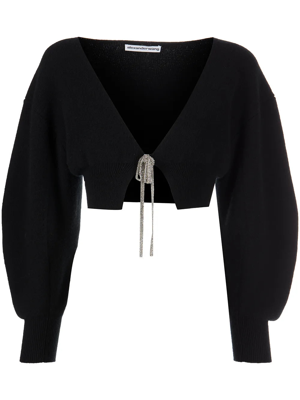 V-Neck Cropped Cardigan