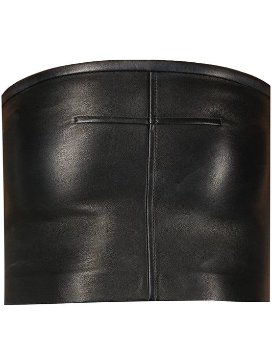 Leather Bodycon Tube Top