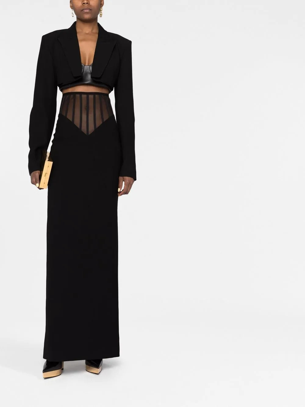 Cropped Single-Breasted Blazer