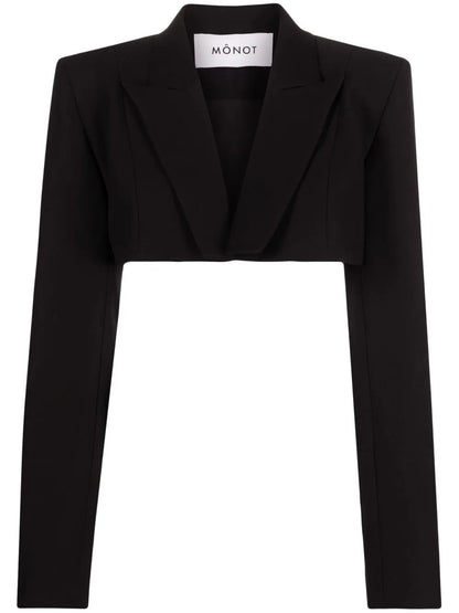 Cropped Single-Breasted Blazer