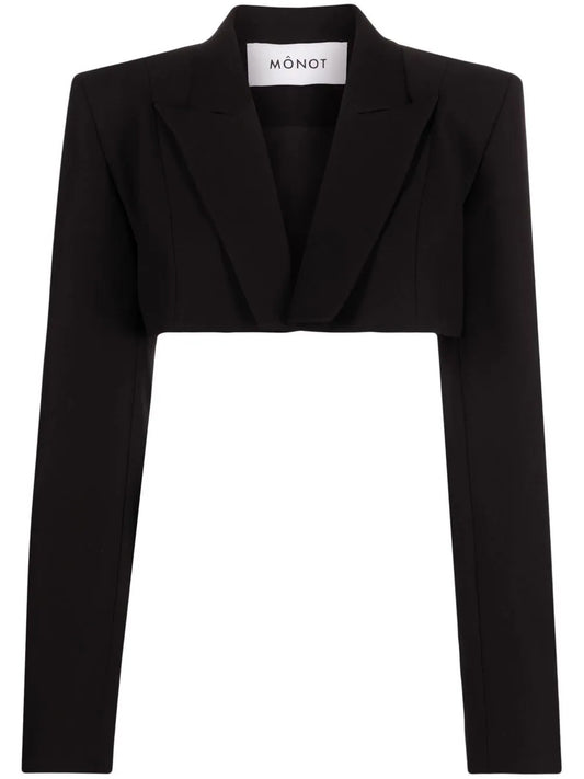 Cropped Single-Breasted Blazer