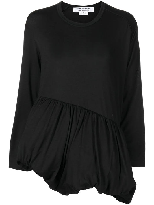 Gathered-Hem Detail Blouse