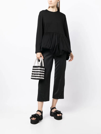 Gathered-Hem Detail Blouse
