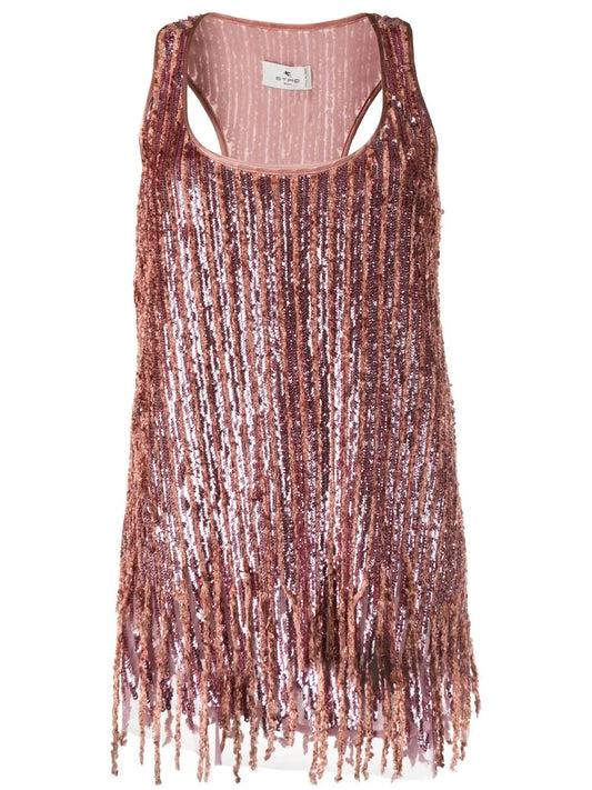 Sequinned Tank Top