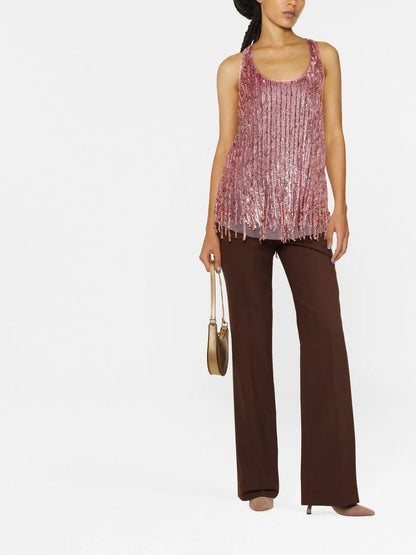 Sequinned Tank Top