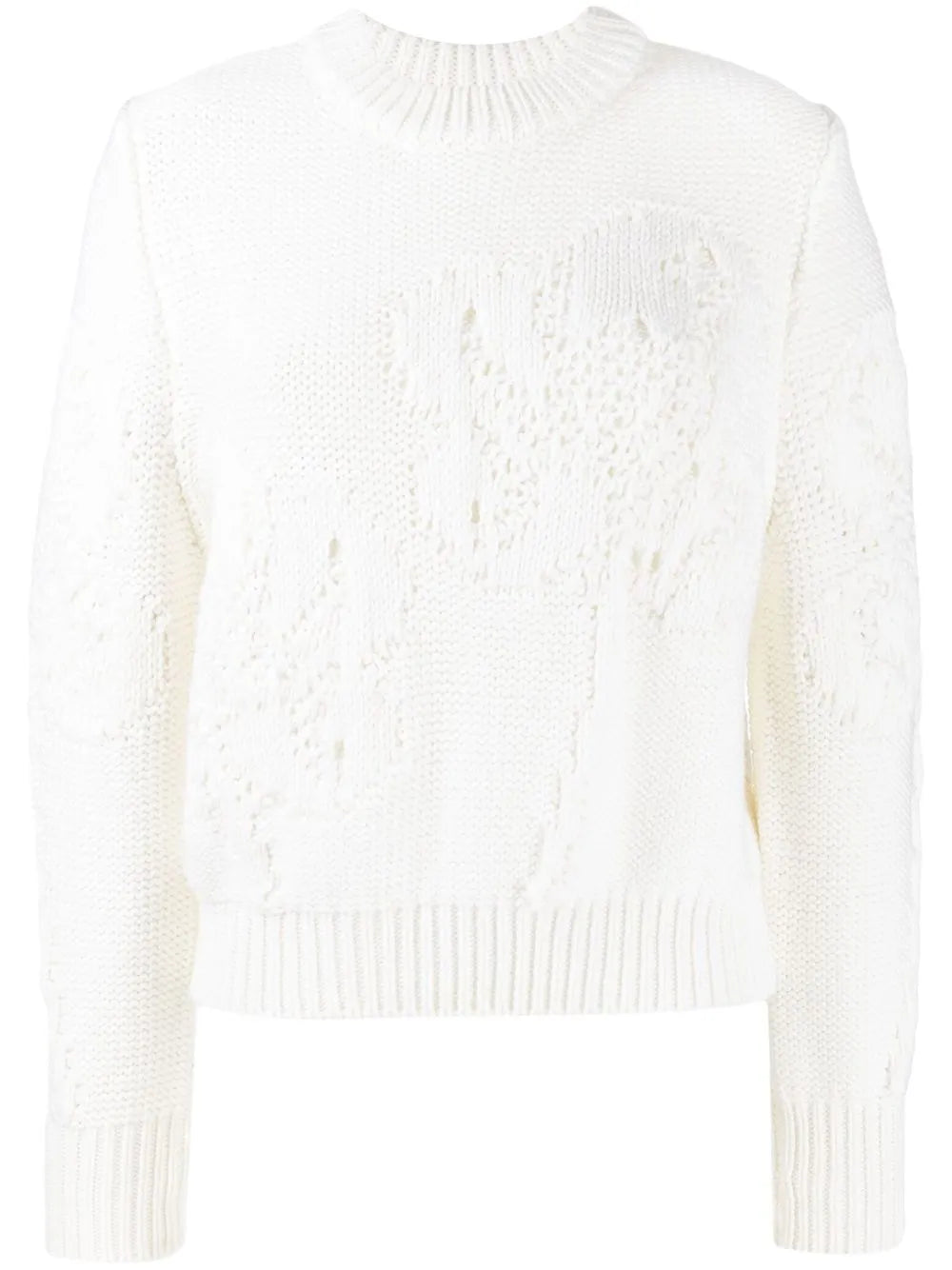 Open-Knit Virgin Wool Jumper