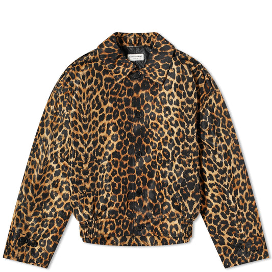 Leopard Print Harrington Jacket