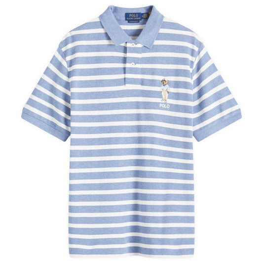 Bear Stripe Polo Shirt