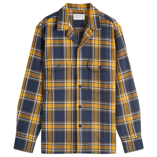 Twill Check Utility Overshirt